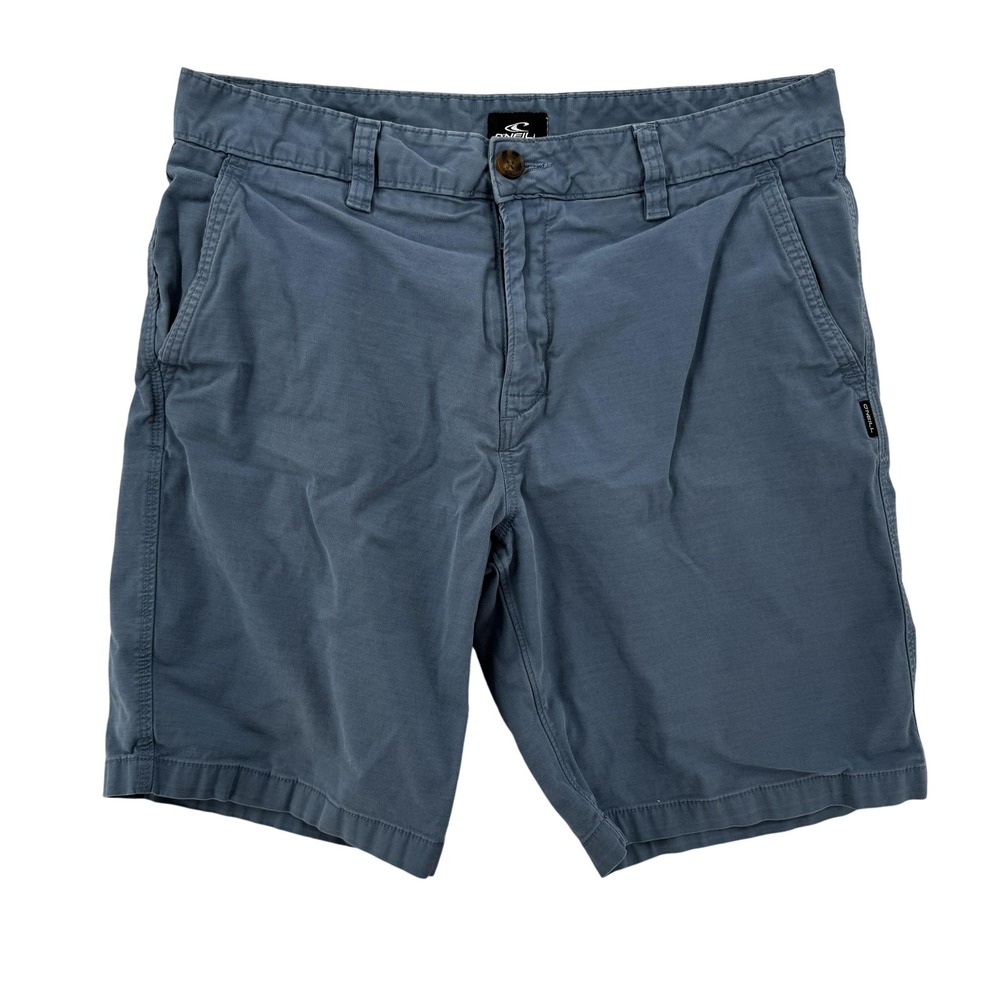 O'Neill Shorts Mens 34 Blue Standard Fit Casual Chino Stretch‎ Summer Pockets